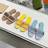 Sandalen Slipper SLIPPER SLIDE SLIDE Dames Interlocking Sandalen schoenen Lady Flip Flops 5cm Slip op Strandschuif Flat Casual Walking OOFR GLIDES 5.8 08