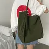 Totes Canvas Fashion Style Bag Women's One Shoulder Large Art Student Versatile Handheld Capacity Shopping