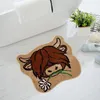 Carpets Bathroom Mat Funny Cow Door Durable Animal Floor Rug With Absorbent Non-slip Design Front