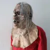 Partymasken Real Latex Party Maske Furchtes Schädel Full Head Halloween Rollenspiele Zombie Face Q240508