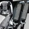 Poussinets de ceinture de sécurité de haute qualité avec bling strass Crystal 2pcs Universel Sécurité Couvercle de la ceinture d'épaule ACCESSOIRES INTO INTÉRIEUR AUTO