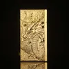 Creatieve Chinese Dragon Reliefs Metaal Gas Niet -gevulde aanstekers Navuleerbaar Gas Ontvulde winddichte sigarettenaansteker
