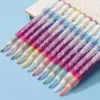 12Pcs Set Waterproof Nail Art Graffiti Pen Abstract Lines Flower Sketch Drawing Brushes Kits Painting DIY Tools 240430