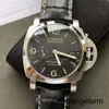 Pilot Wrist Watch Panerai Luminor Series 44 mm de diamètre automatique Calendrier de montre mécanique Affichage de la montre masculine Case acier 44 mm PAM01312