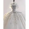 2024 suknie ślubne plus size ślubne suknie ślubne luksusowe tiul Court Train Ogród Wed Vestido de novia pełne koronkowe aplikacje