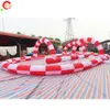 Großhandel 15mlx8mwx2mh (50x26x6.5ft) kostenlose Schiffsaktivitäten im Freien aufblasbare Gokart Racing Track Game Toys Didi Car Bumber Balls Race Arena zum Verkauf zum Verkauf