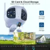 12MP 6K WiFi Security Camera Outdoor Fixed 180° Wide Angle Panorama Cam Video Waterproof Surveillance CCTV 6MP Dual Lens Cameras 240506