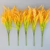 Decoratieve bloemen simulatie van droge rijst oor boeket pastorale 7-vork tarwe winkelcentrum woning decoratie nep