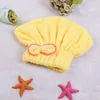 Cap Hair Shower Drying Microfiber Towels Bowknot Coral Veet Absorbent Twist Turban Princess Bath Spa Wrap for Women and Children