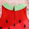 Girl Dresses Summer Toddler Baby Girls Dress Watermelon Print Collar Sleeveless Casual Princess Bag Clothes