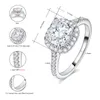 2CT Moissanite Ring 925 Серебряное серебро для мужчин и женщин, подходящих для ежедневной одежды и подарка для обручального обручального кольца. Размер 5-11