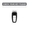Car Key Zinc Alloy Carbon Fiber Car Remote Key Case For Audi A3 A4 B9 A6 A7 4K A8 E-tron Q5 Q8 C8 D5 SQ8 Protector Holder Accessories T240509