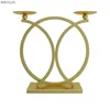 Candle Holders Nordic Simple Metal Baking Paint Round Ring Candlestick Decor Crafts Countertop Home Living Room Holder