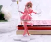 Anime Lovely Pink Captor Sakura Actie Figuren Modellen PVC Figuur Model Auto Cake Decorations Magic Wand Girls speelgoed Gift