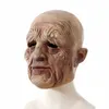 Masques de fête Halloween Horror Elderly Latex Mask Performance Performance Performas Simulate Facial Decoration Q240508