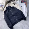 Jackets de jaquetas masculinas 2024 Spring Slim Fit Stand Deck Coat Casual Triangle Metal Metal Jacket Trendy Mens Versátil Top Top X1p5