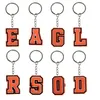 Клавные Lanyards Orange Letter 26 Клаповые для классных призов рюкзак Favors Favors Keyring Подходящий школьник клавиш подвесной Accesso Otovo