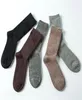 Party bevorzugt 1 Paar Angora Cashmere Woll Socken Herren Socken bequem warm warm reine Farbe Black5664921