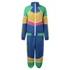 Women's Two Piece Pants Pant Sets Adult Women And Man 80s Tracksuit Retro Hip Hop Windbreaker Disco 2 Outfit