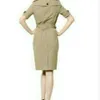 ホットクラシック！女性ファッションイングランド夏の短袖ドレストレンチコート/高品質のブランドデザインダブル胸のトレンチコート/コットンファブリックプラスサイズS-XXXXXL