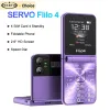 Servo Flilo4 Flip Cell Phone Four Carte SIM GSM GSM NAILLULIRE LA VILLE DE PLASS
