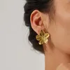 Kolczyki Dangle Trendy ze stali nierdzewnej Butterfly Kolczyka Kolczyka 18K Gold Wysoka jakość Wodoodporna wodoodporna biżuteria Prezent biżuterii