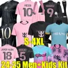 2024 Inter Miami Suarez Soccer Jerseys 3rd Messis Sergio Suarez Jordi Alba Cremaschi Ruiz 24/25 Homens Kits Kits Soca Sets Fãs de Jogadores Versão de Função de Futebol Uniformes