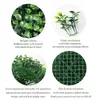Dekorative Blumen 5pcs künstlicher Plastik Rasen Grüne Pflanz