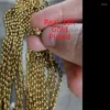 Chains Titanium With 18K Gold Beads Chian Natural Freshwater Pearl Choker Necklace Designer T Show Runway Gown Rare INS Japan Korean