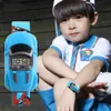 Cartoon Car Children Regardez le jouet pour garçon bébé mode électronique montres de voiture innovante Forme pour enfants Gift 240506