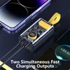 Portable 10000mAh Small Size 22.5W Fast Charge Transparent Shell Power Bank External Spare Battery Powerbank For iPhone Samsung with box