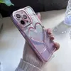 Goddess New Gradient Pink Suitable for iPhone 15 Phone Case 14promax Square Love