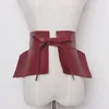 2020 Nouveau printemps d'été en faux cuir voltigeur peplum ceinture de la ceinture