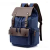 Backpack 2024 Retro Canvas High Quality Business Travel Computer Bag School for Cllege Students