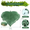 Décoration d'oreiller 3d jet confortable en peluche de feuilles de feuille de coeur en forme de coeur en forme de coeur décorative