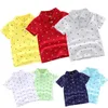 T-shirt 2024 Summer New Baby Boys Fashion Stampa traspirante con maniche corta Cotone Cotton Cotton Top Shipping Shipping240509