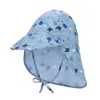 Cappelli cappelli tappo per secchio estivo per bambini protezione UV per cappelli da sole spiaggia per esterni ragazzi e ragazze capovolgono copertina regolabile brim -cappello da sole d240509