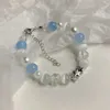 Bröllopsarmband utsökta glänsande zirkonstjärna Moon Pearl Crystal Beads Armband för kvinnor Personlighet Fashion Armband Bröllopsfest smycken gåvor
