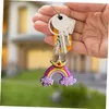 Anéis -chave Rainbow 24 Keychain Bolsa Bolsa Charms para Women Car Bag Keyring Chain Accessories Mackpack and Gift Dia dos namorados adequado OTCO9