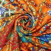 Sjaals pobing % zijden sjaal dames bloemenventilator print stola bandana vrouwelijk strand sjaal wrap grote fout vierkant 130*130 cm q240508