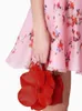 Pasy solidne designerskie mini torebkę dla kobiet splicowane kwiatowe wysokiej jakości minimalistyczne torebki temperamentowe moda żeńska