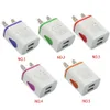 USB -väggladdare för Samsung Xiaomi Dual Port 2A Output Travel Plug Power Adapter Kompatibel för telefon EU -kontaktplugg