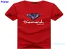 Camiseta da moda Diamante Men feminino Clothing 2018 Casual Manga curta Camiseta Men Brand Designer Summer camisetas J026503713