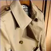 Women Trench Coats 2023 Projektant Oryginalny moda klasyczna Brytyjska beżowa kurtka Top swobodna z paskiem zrzucając odzież Dhkbw