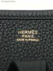 10Aカウンター高品質のHREMMSオリジナル11ブランドバッグevelyn29ブラックゴールドレザー刻まれたサドルバッグ