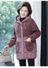 Damenjacken hochwertige Frauen im Winter im Winter von Parkas mit der warmen Jacke mittleren Alters Baumwollpolstermantel langer Mantel Outwear