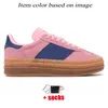 Designer Womens Gazelle Bold Dress Shoes Gazelles Cream Collegiate Green Almost Blue Yellow True Pink Glow Gum Platform Women【code ：L】Trainers