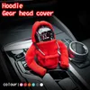 Andere interieuraccessoires Fashion Hoodies Auto tandwiel Knob Handmatige Bescherming Handgreep Gear Shift Decor Hoodie Covers Automatische auto Interieur Accessoires T240509