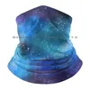 Bergen kühle bunte farbenfrohe Galaxy Stoff Gesichtsmaske Beanies Strickhut lustige Masken entzückend süß für Frauen Mädchen