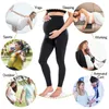 MATERNITY Bottoms High Taist Maternity Leggings Femmes Belly Support Leggins Leggins Black Workout Grossesse Vêtements Body Shaper Tablers T240509